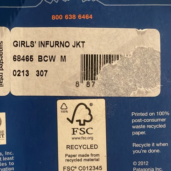 Patagonia girls infurno jacket - Picture 5 of 5